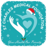 St Charles Medical Christmas themed logo