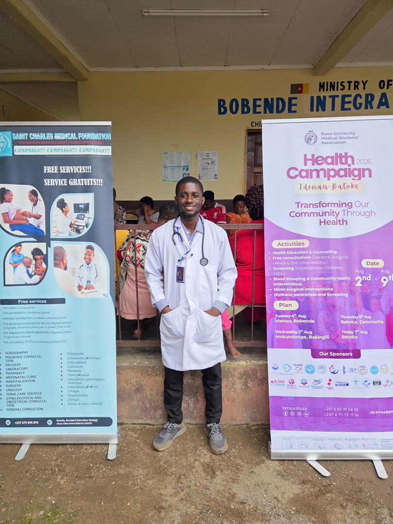 Saint Charles Medical Foundation and BMSA team members at the Bobende health campaign