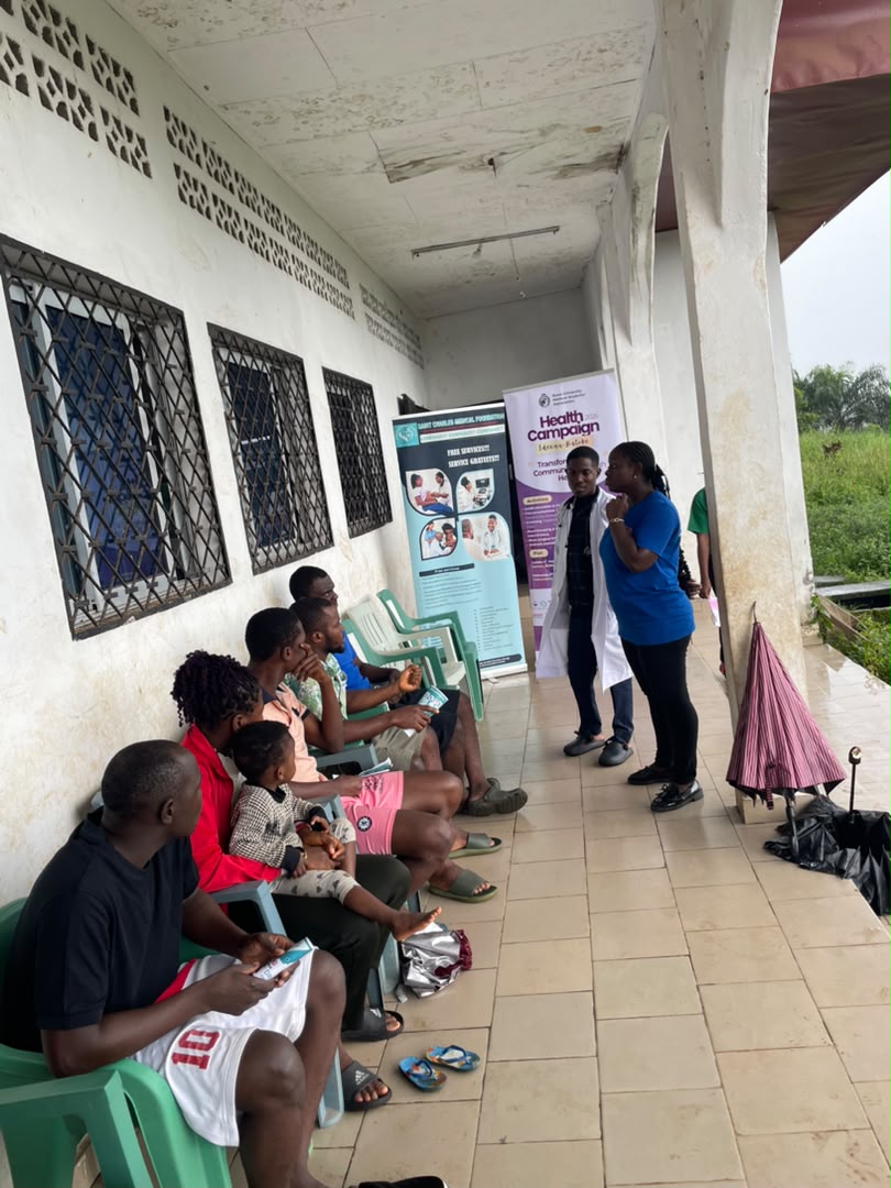 Health education session for residents during the Mokundange community outreach